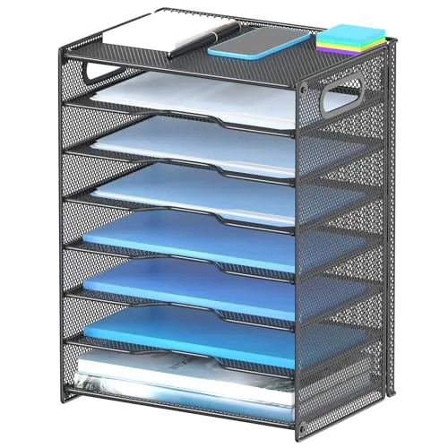 OUTWOLF Briefablage · 33L x 22,9B x 40,6H cm · Schwarz-8tier
