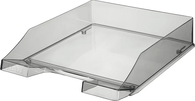 HAN Briefablage · 34,8L x 25,5B x 6,5H cm · Transparent-grau