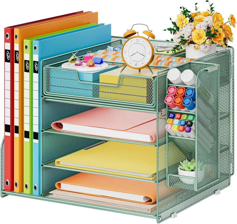 Marbrasse Briefablage · 15T x 25B x 27H cm · Grün