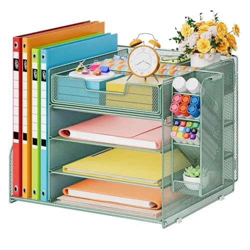 Marbrasse Briefablage · 15T x 25B x 27H cm · Grün