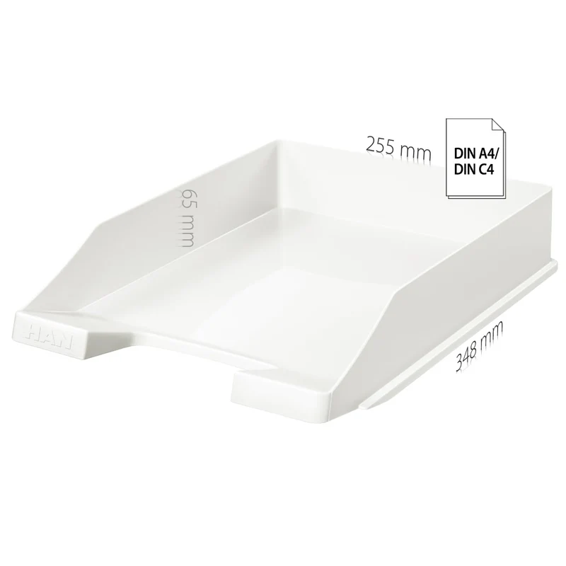 HAN Briefablage · 34,8L x 6,5B x 25,5H cm · Weiß