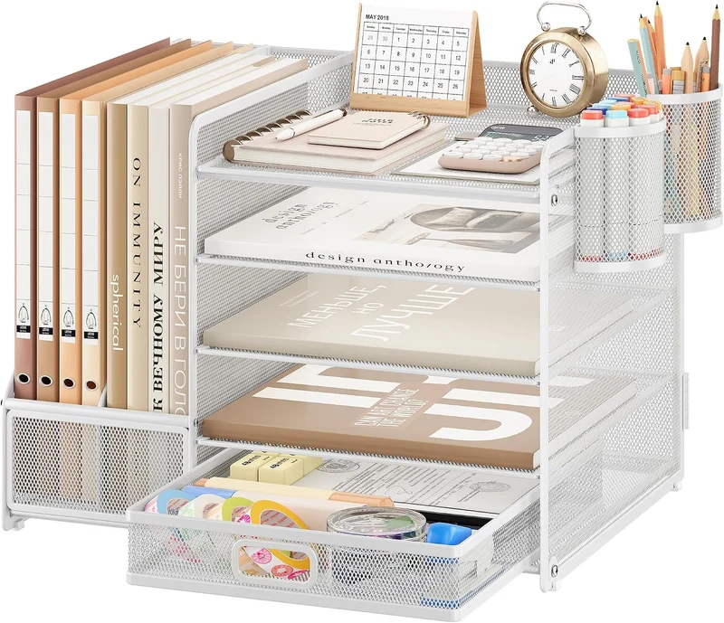 VITVITI Briefablage · 36T x 12,7B x 25,5H cm · Weiß