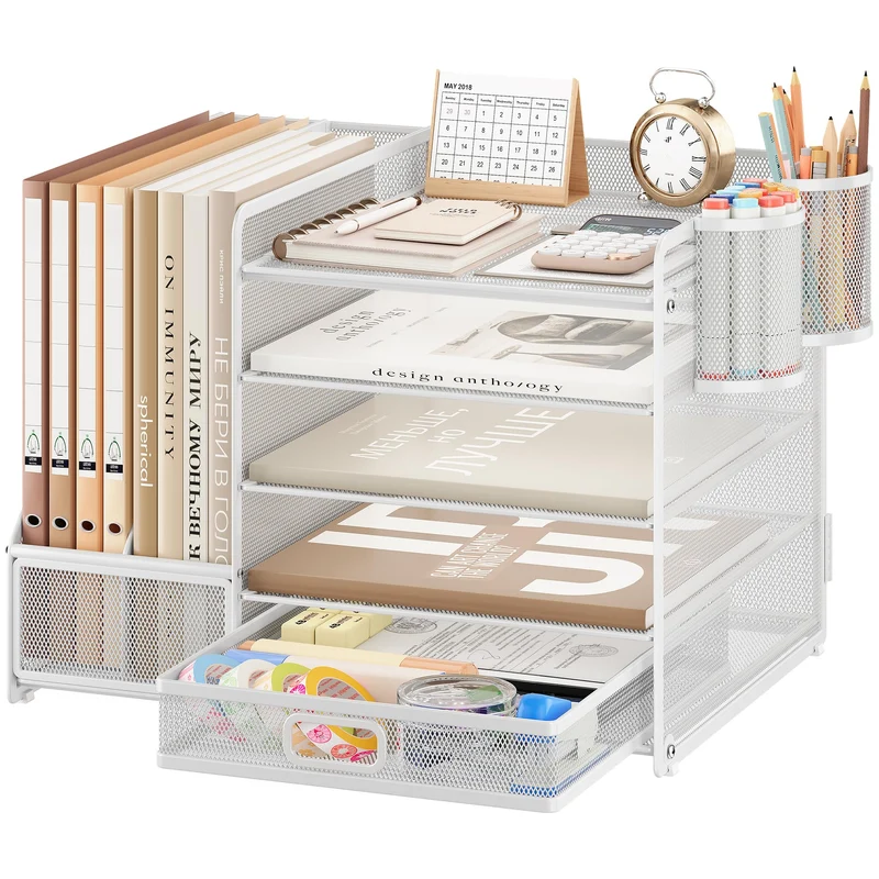 VITVITI Briefablage · 36T x 12,7B x 25,5H cm · Weiß