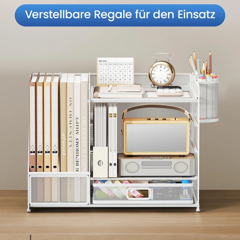 VITVITI Briefablage · 36T x 12,7B x 25,5H cm · Weiß