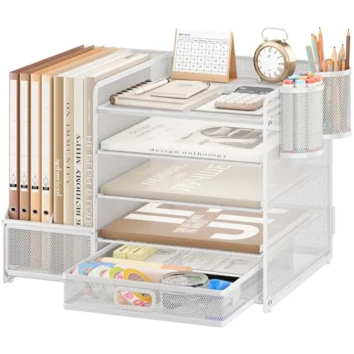 VITVITI Briefablage · 36T x 12,7B x 25,5H cm · Weiß