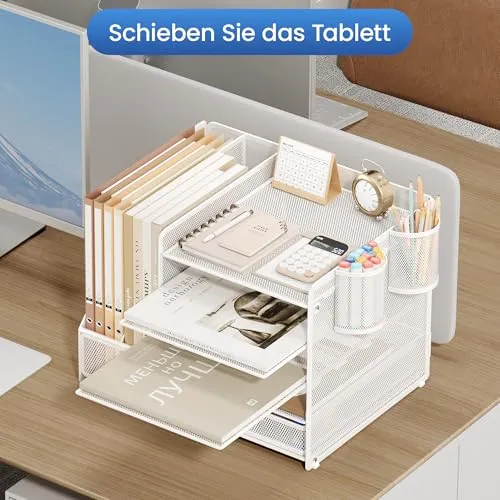 VITVITI Briefablage · 36T x 12,7B x 25,5H cm · Weiß