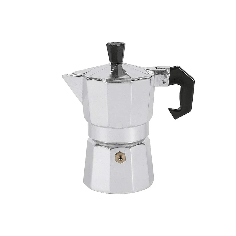 Krüger Aluminium Espressokocher 1 Tasse (0,10 L) Silber | Mokkakocher