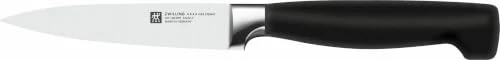 ZWILLING VIER STERNE Spick & Garniermesser 10 cm, Rostfreier Spezialstahl, Ergonomischer Griff, Made in Germany, Schwarz