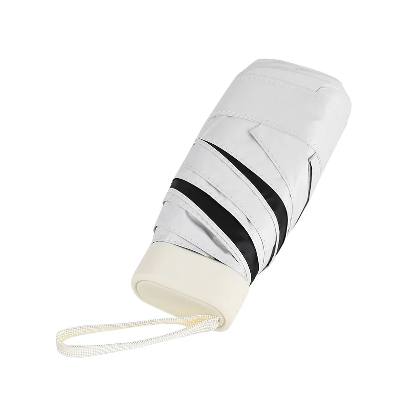 Sturmfester Poket-Regenschirm mit UV-Schutz 58 cm, Rot