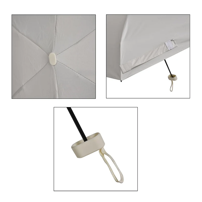 Sturmfester Poket-Regenschirm mit UV-Schutz 58 cm, Rot