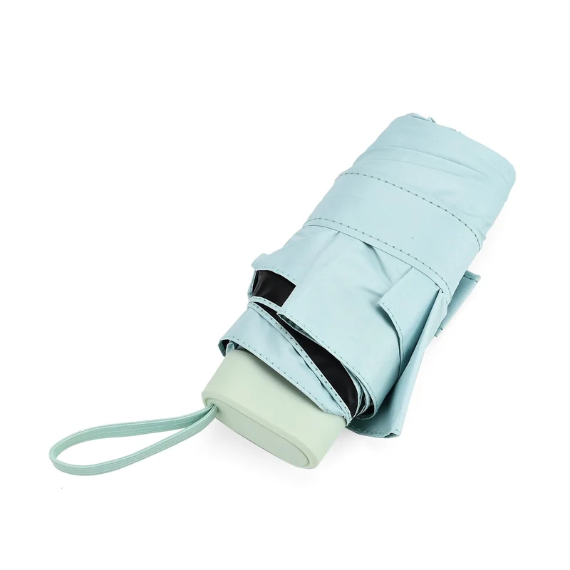 Sturmfester Poket-Regenschirm mit UV-Schutz 58 cm, Rot