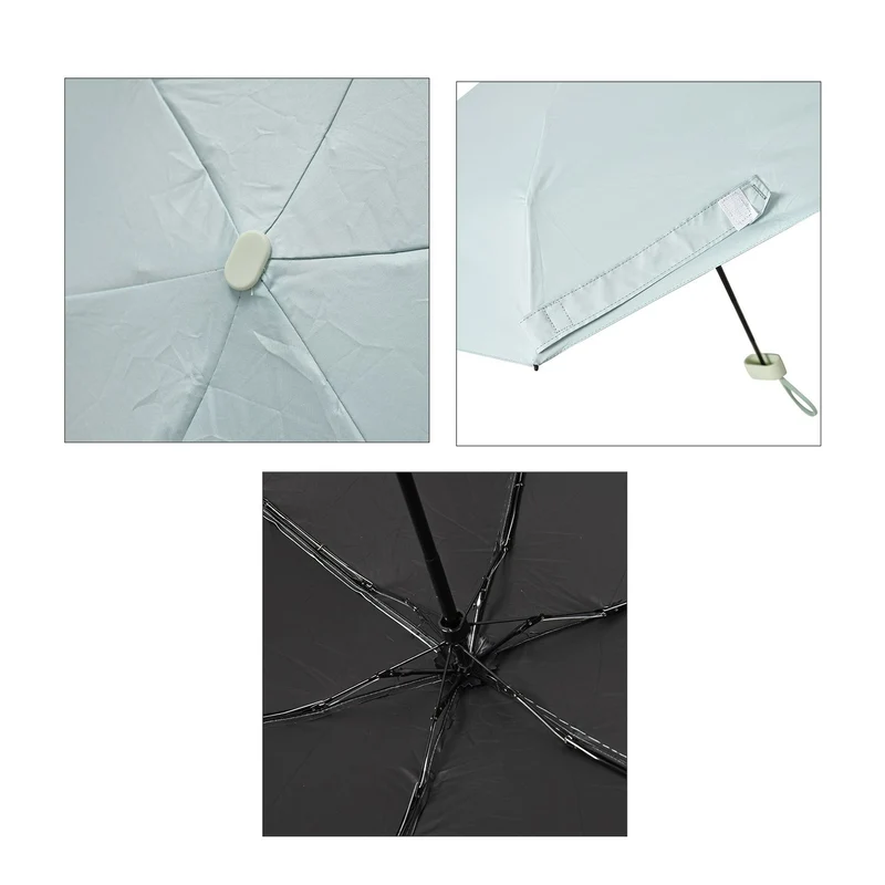 Sturmfester Poket-Regenschirm mit UV-Schutz 58 cm, Rot