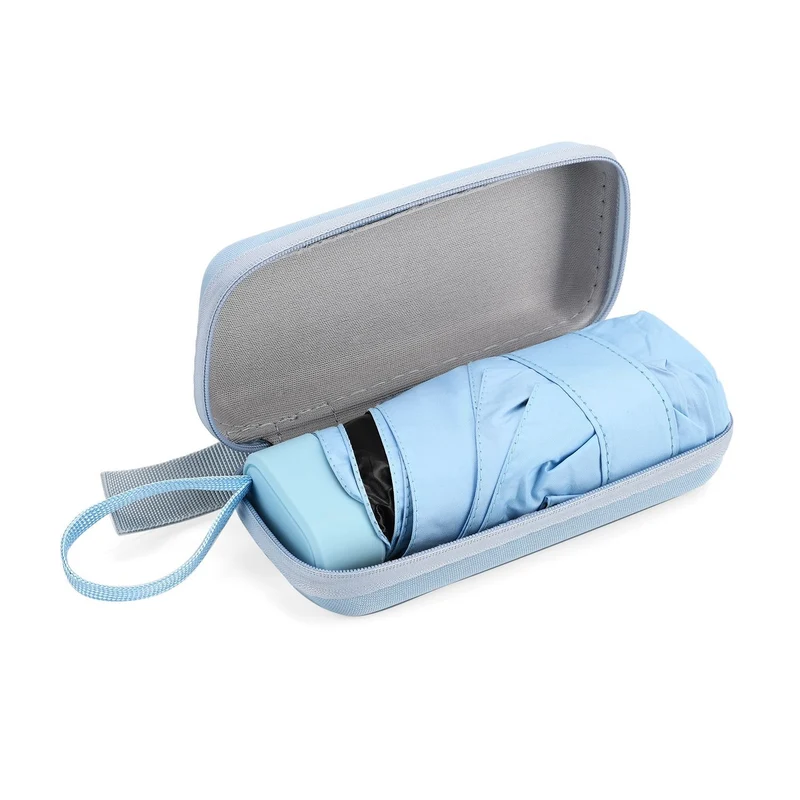 Sturmfester Poket-Regenschirm mit UV-Schutz 58 cm, Rot