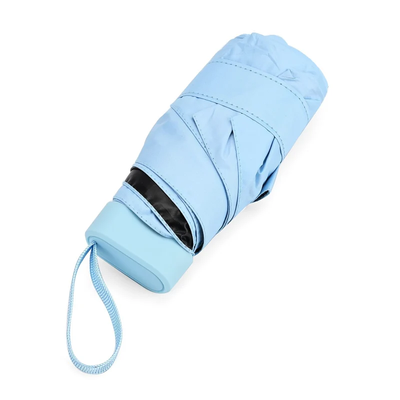 Sturmfester Poket-Regenschirm mit UV-Schutz 58 cm, Rot