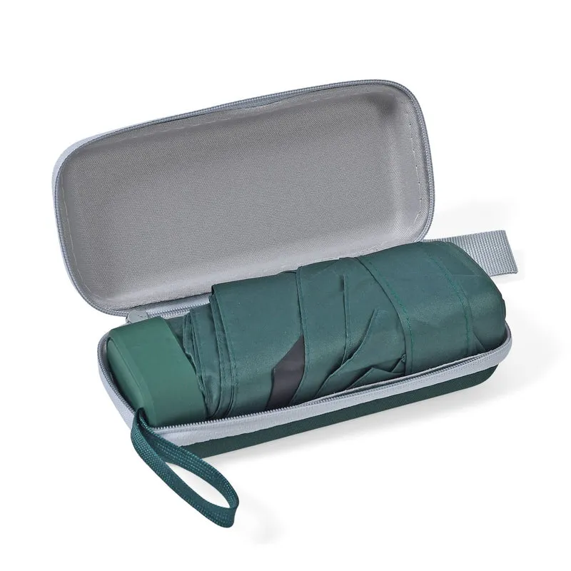 Sturmfester Poket-Regenschirm mit UV-Schutz 58 cm, Rot