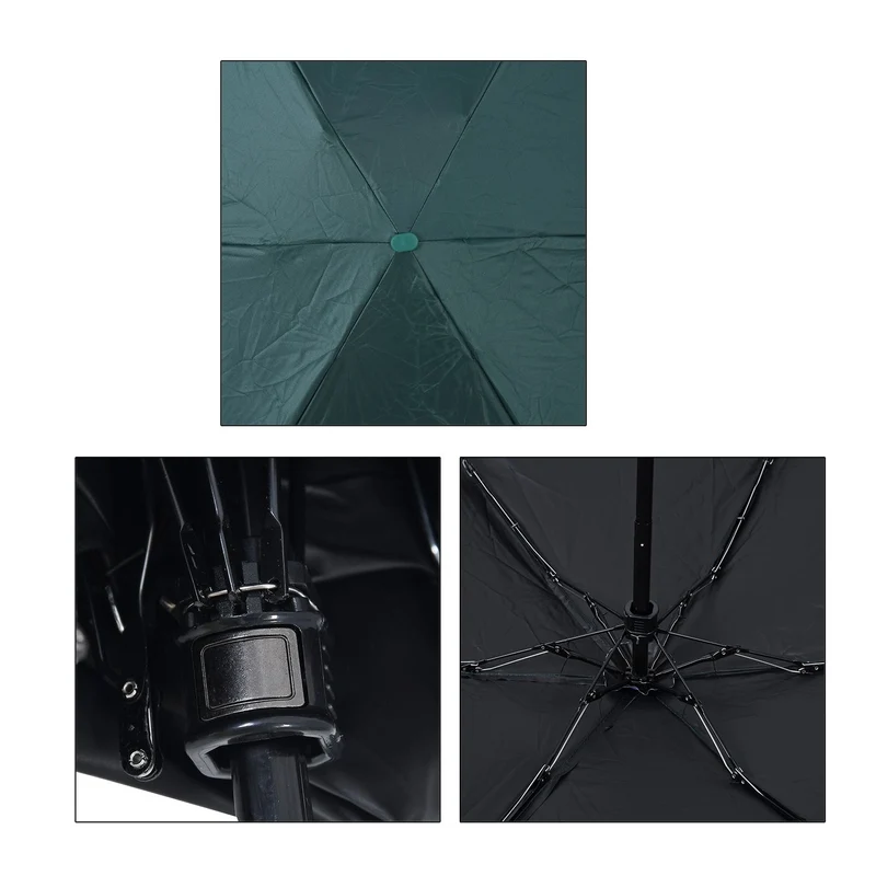 Sturmfester Poket-Regenschirm mit UV-Schutz 58 cm, Rot