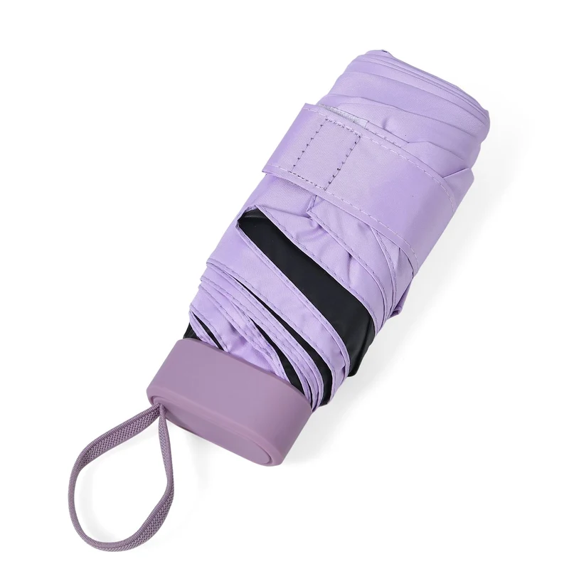 Sturmfester Poket-Regenschirm mit UV-Schutz 58 cm, Rot