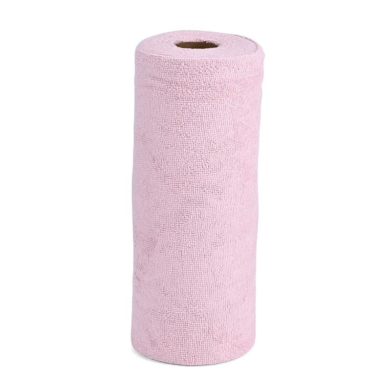 Wiederverwendbare Abreiß-Mikrofaser-Handtuchrolle - 30x30cm, 30 Tücher/Rolle, 180gsm, Gelb