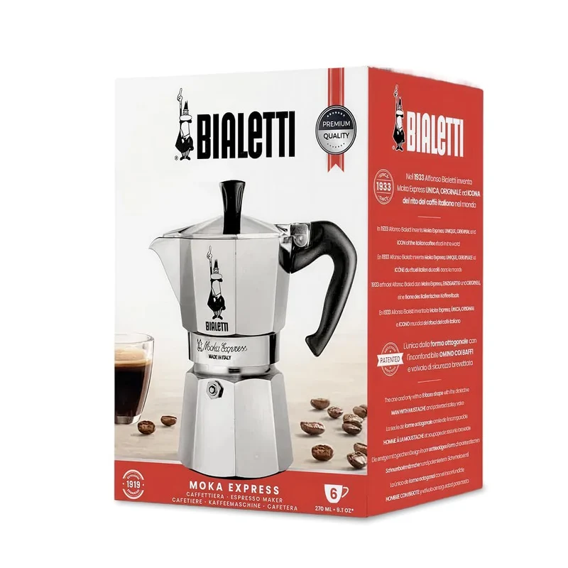Bialetti Moka Express 6 Tassen Espressokocher
