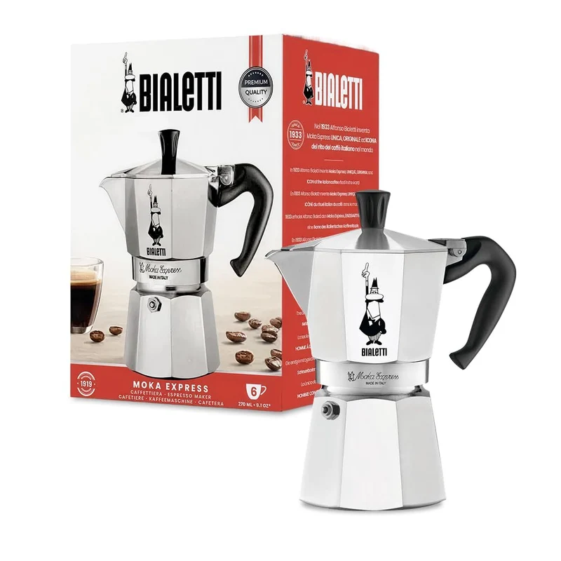 Bialetti Moka Express 6 Tassen Espressokocher