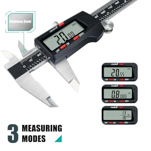 Kynup Messschieber Digital, Schieblehre Digital 150mm mit LCD-Display