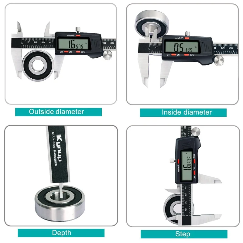 Kynup Messschieber Digital, Schieblehre Digital 150mm mit LCD-Display