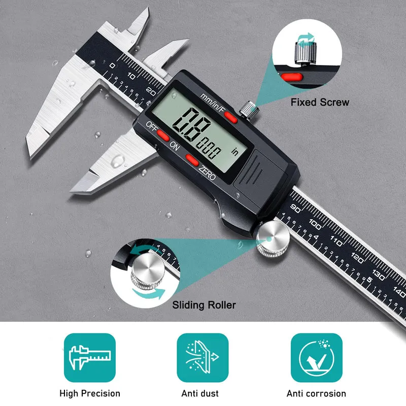 Kynup Messschieber Digital, Schieblehre Digital 150mm mit LCD-Display