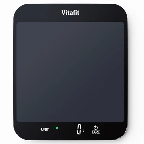Vitafit 15kg Küchenwaage Digital Genauigkeit 1g, Große Plattform 215x180mm