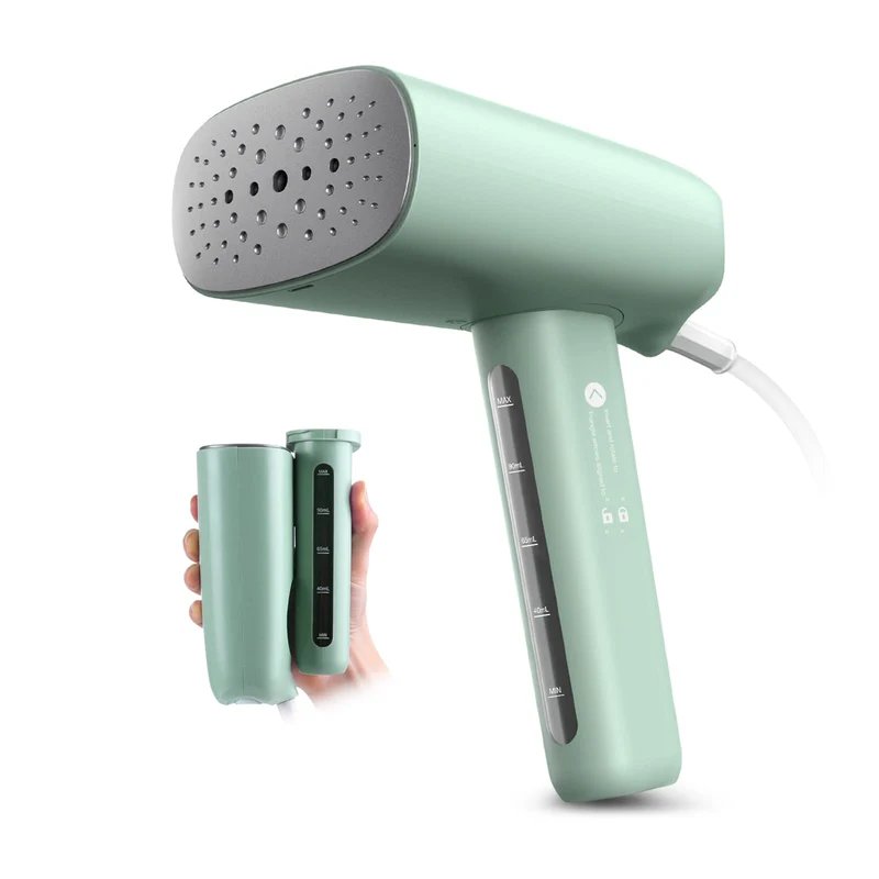 HOMEASY Reise-Dampfglätter 800W 110 ml Wassertank für Kleidung Grün