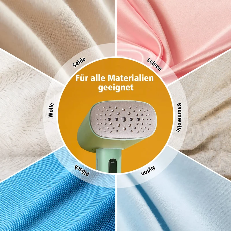HOMEASY Reise-Dampfglätter 800W 110 ml Wassertank für Kleidung Grün
