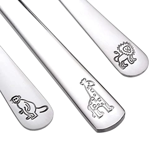 GRÄWE Kinderbesteck Set mit Tiermotiven, 3-teilig, Edelstahl poliert, spülmaschinengeeignet