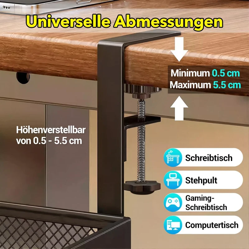 Generisch Kabelorganisation · black · 32CM