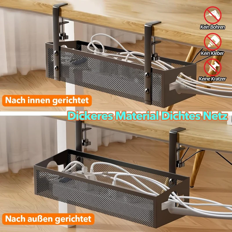 Generisch Kabelorganisation · black · 32CM