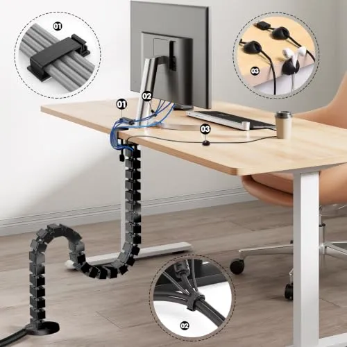 Mimoke Kabelorganisation · Clamp Montage · Schwarz