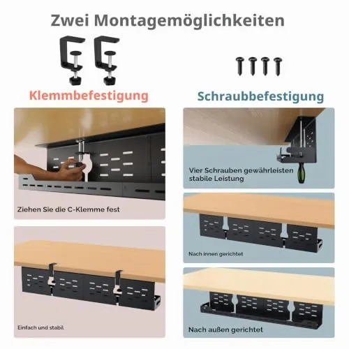 Univivi Kabelorganisation · 81cm · Schwarz