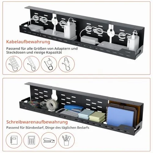 Univivi Kabelorganisation · 81cm · Schwarz