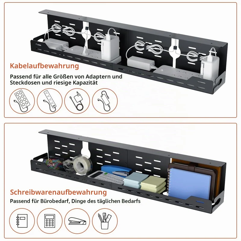Univivi Kabelorganisation · 81cm · Schwarz