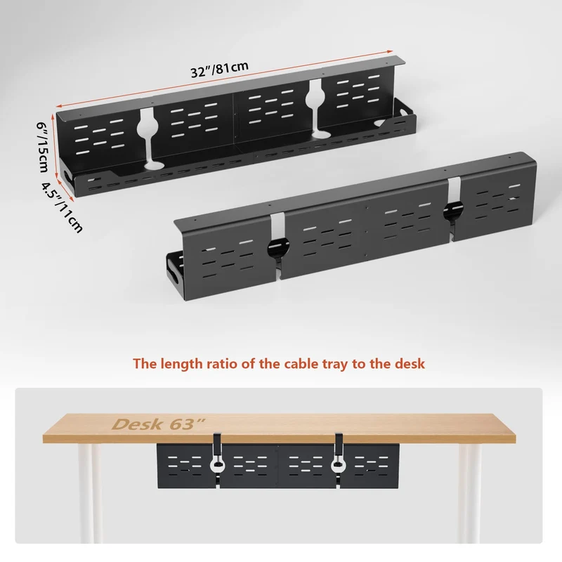 Univivi Kabelorganisation · 81cm · Schwarz