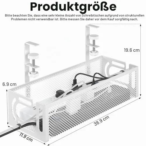 YTUGIL Kabelorganisation · 1 PACK - Weiß