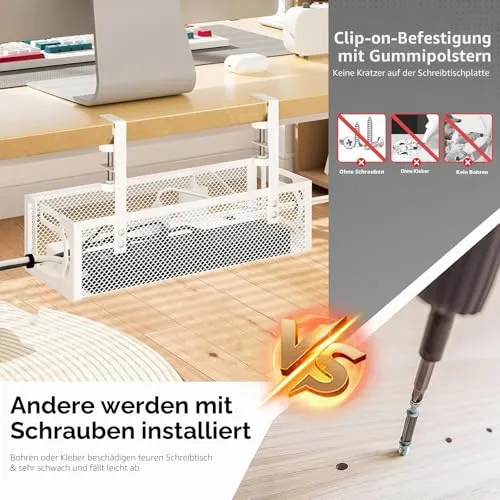 YTUGIL Kabelorganisation · 1 PACK - Weiß