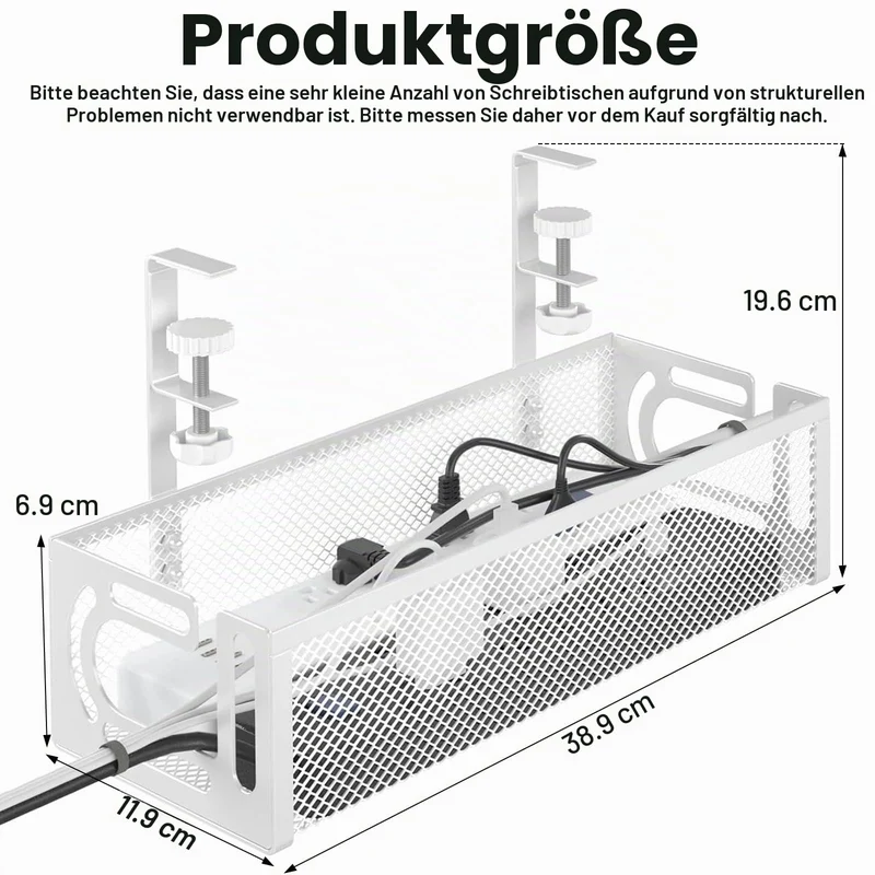 YTUGIL Kabelorganisation · 1 PACK - Weiß