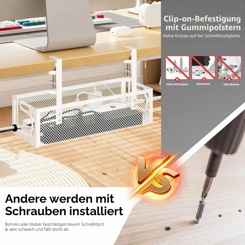 YTUGIL Kabelorganisation · 1 PACK - Weiß
