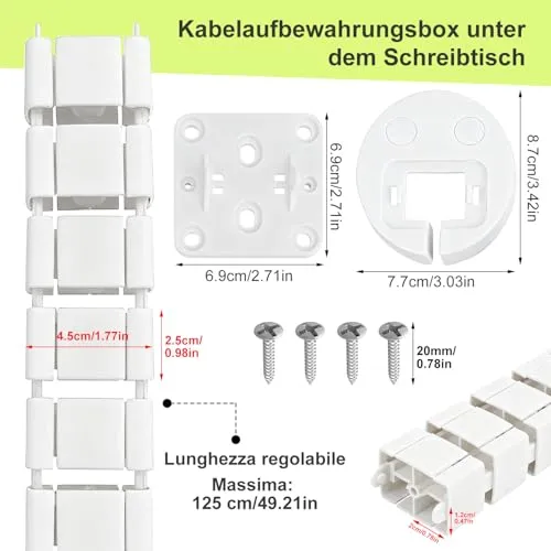 KOVSGQ Kabelorganisation · Weiß