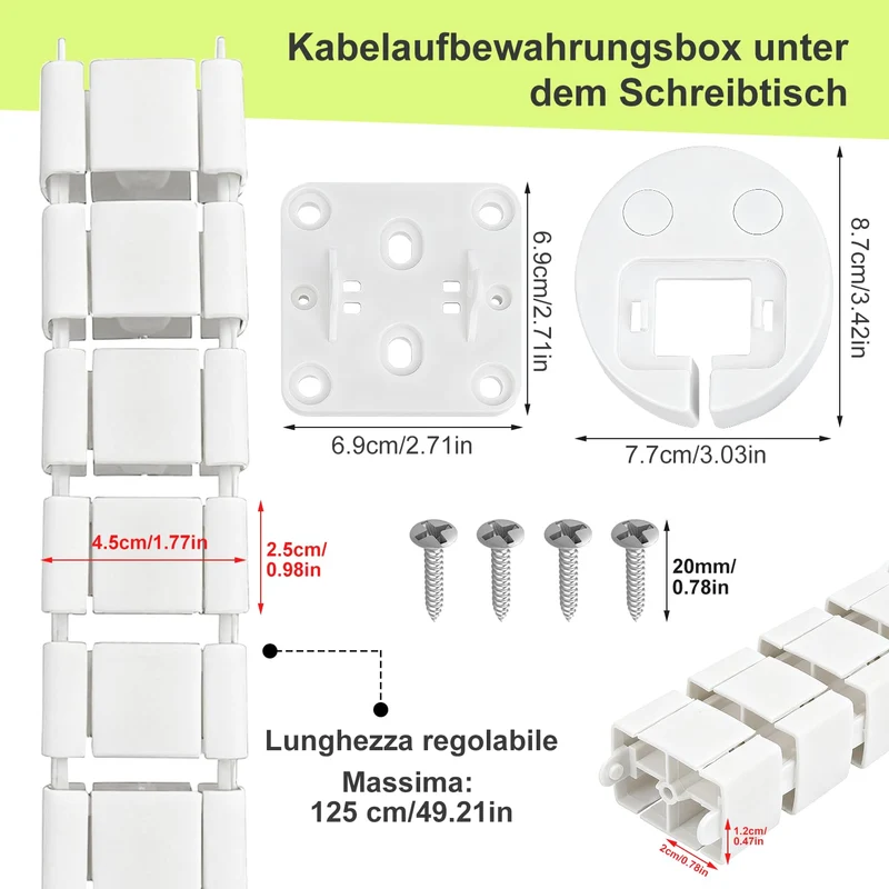 KOVSGQ Kabelorganisation · Weiß