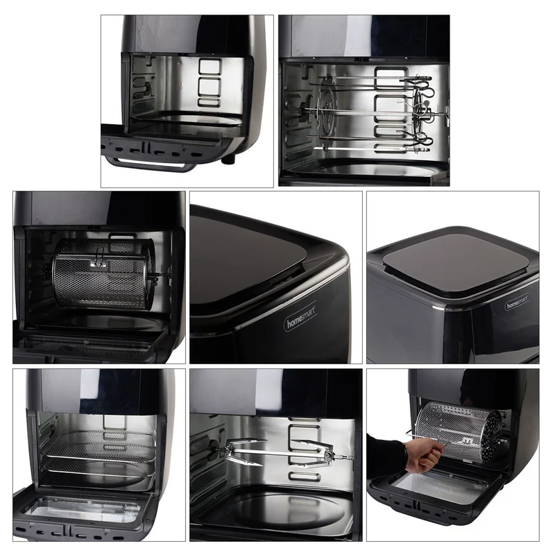 HOMESMART - 10-in-1 Heißluftfritteuse, 13 L Kapazität, 1700 W