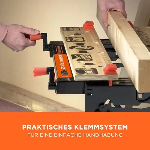 BLACK+DECKER Workmate 825 Werkbank mit Zwei Arbeitshöhen, WM825-XJ