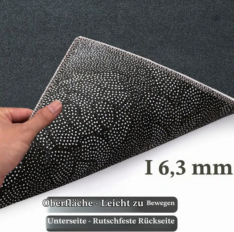 Bodenschutzmatte für Hartböden 120 x 160 cm Schreibtischstuhl Unterlage | Bodenschutzmatten Gaming | Computerstuhl Teppiche | Teppich Bürostuhl matten für Laminat | Parkett | Kratzfest rutschfest