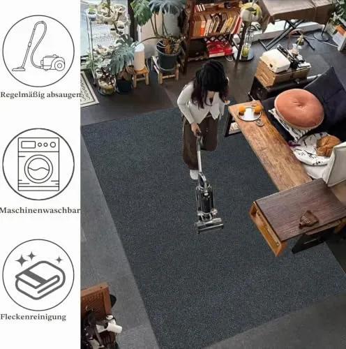 Bodenschutzmatte für Hartböden 120 x 160 cm Schreibtischstuhl Unterlage | Bodenschutzmatten Gaming | Computerstuhl Teppiche | Teppich Bürostuhl matten für Laminat | Parkett | Kratzfest rutschfest