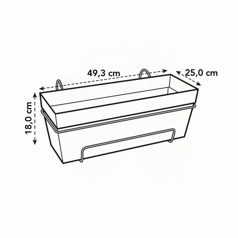 elho Loft Urban Balkonkasten Allin 1 50cm - Weiss