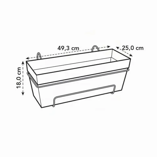 elho Loft Urban Balkonkasten Allin 1 50cm - Weiss